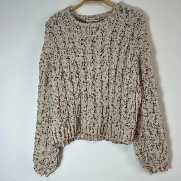 Moon & Madison Popcorn Chenille Knit Crew Neck Sweater - Picture 9 of 13